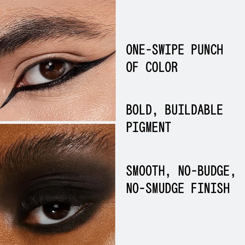 ABOUTFACE about-face Matte Fluid Eye Paint Art of Darkness â€“ High-Pigment Liquid Eyeshadow, Long-Lasting, No-Budge Matte Finish, Vegan & Cruelty-Free (Matte Black) - Image 3