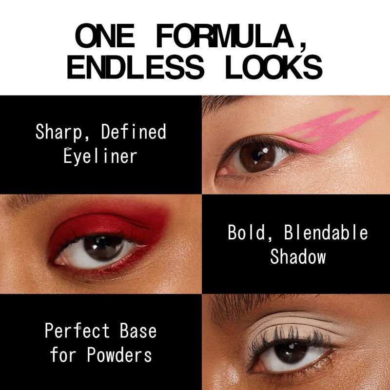 ABOUTFACE about-face Matte Fluid Eye Paint Art of Darkness â€“ High-Pigment Liquid Eyeshadow, Long-Lasting, No-Budge Matte Finish, Vegan & Cruelty-Free (Matte Black) - Image 4