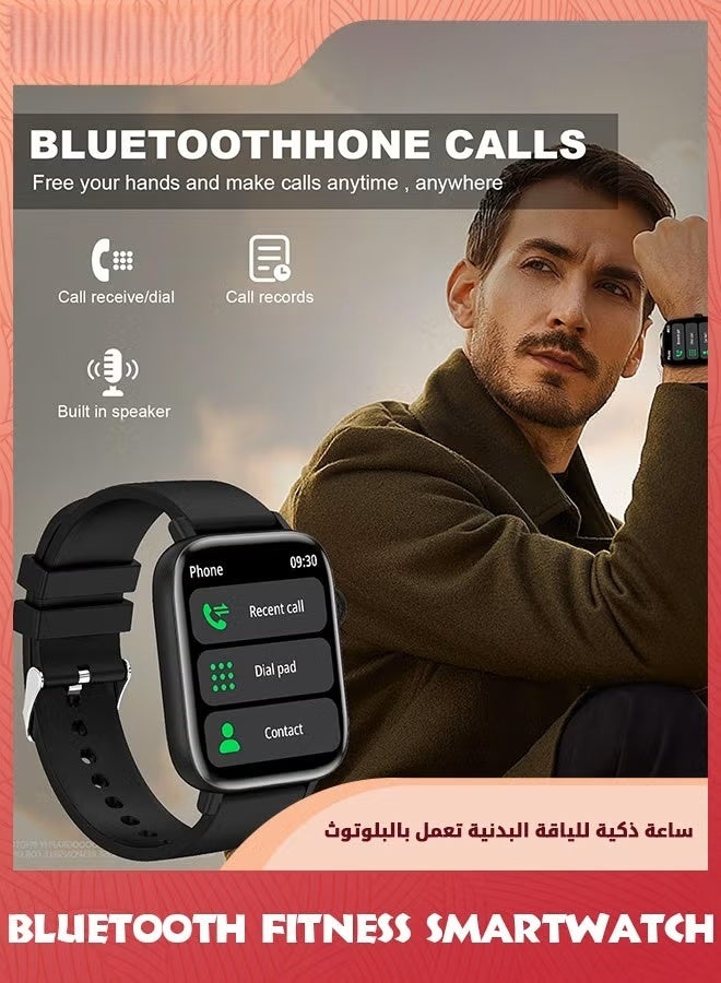 EETU New Upgraded Smart Watch,Smartwatches For Android iOS,2.01Fitness Tracker Bluetooth Call-Answer/Make,Waterproof Sport Watch With Heart Rate/Sleep Monitor,59+Sport Modes,Smartwatches For Men Women - Image 3