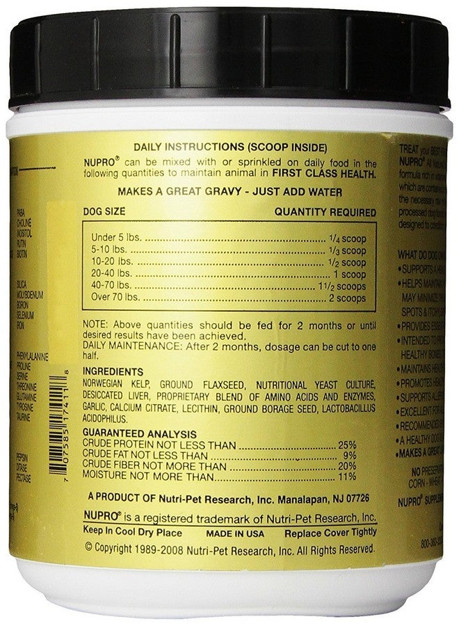 Nupro Nupro Nutri-Pet All Natural Supplement for Dogs (60 oz)  - Image 4