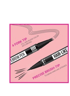 iMethod iMethod Microblading Eyebrow Pen - Eyebrow Pencil Magical 2-in-1 Dual-Ended Eye Brow Pencils for Women with 4-Fork-Tip & Precise Brush-Tip Create Natural Hair-Like Brows, Last All-Day, Dark Brown  - Image 5