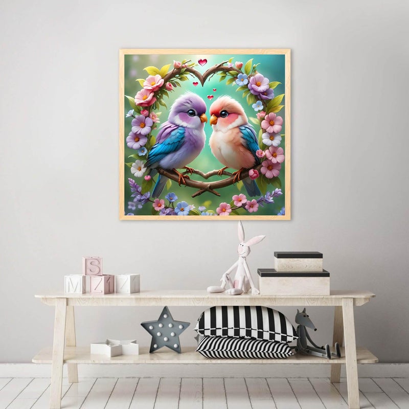 Legrace Bird Diamond Art Painting Kits for Adults - Full Drill Diamond Dots Paintings for Beginners, Round 5D Paint with Diamonds Pictures Gem Art Painting Kits DIY Adult Crafts Kits 14x14inch - Image 4
