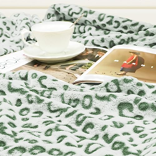 SEEGU Sage Green Blanket Soft Cozy Olive Green Fleece Blankets Lightweight Fuzzy Blankets and Throws for Travel Camping Couch Bed 50x60inch - Image 4