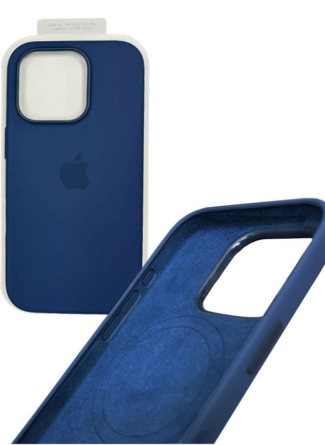 High Quality iPhone 16 Pro Max Protective Case With MagSafe Charging Support – Denim Color