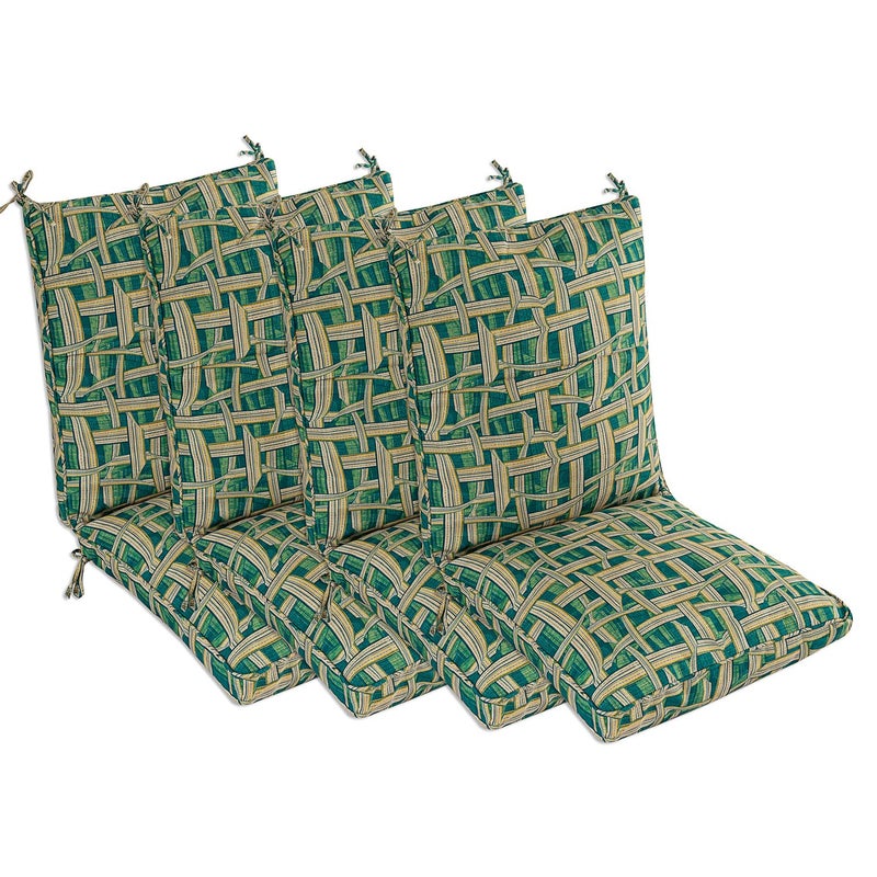 Makimoo Set of 4 Outdoor Dining Chair Cushions, Comfort Patio Seating Cushions, 44 x21x4.5 inch, Single Welt and Zipper, - Image 1