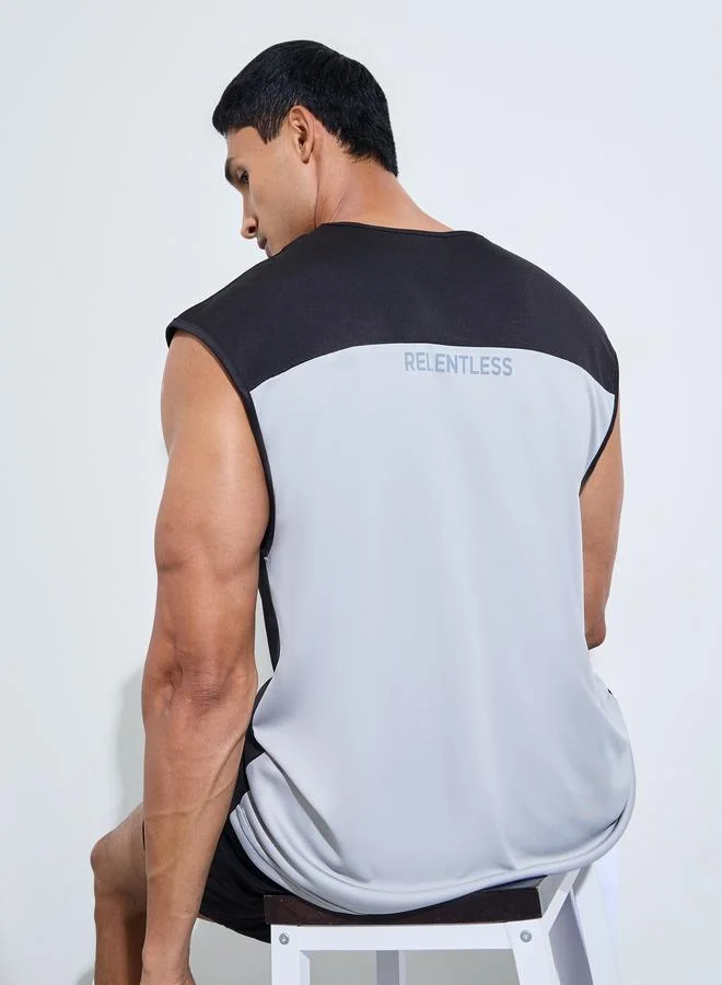 Styli Men Oversized Color Block Tank