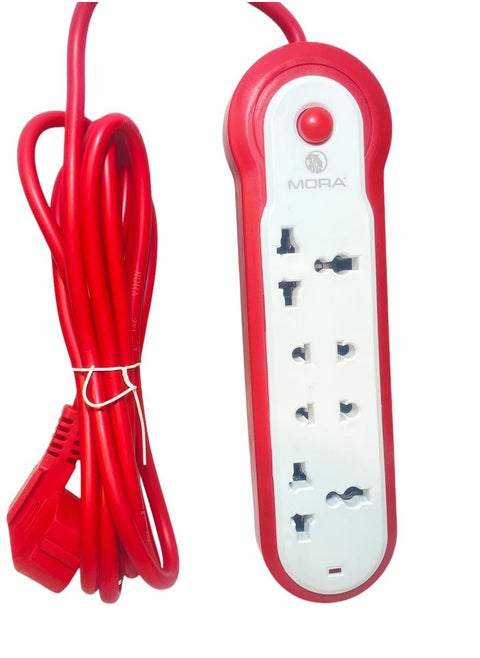 Mora 4-slot computer socket, 2 triple slots + 2 regular slots for computers and electronic devices