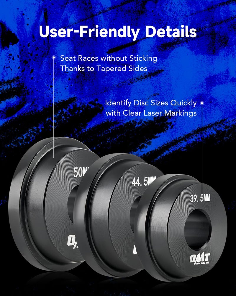 Orion Motor Tech Bearing Press Kit, 10pc Bearing Race and Seal Driver Set with Seal Driver and 9 Bearing Adapters, Seal Installer Bearing Driver Kit for Bearing Installation, with Blue Case - Image 5