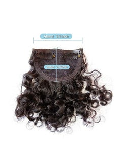 SHINON Kinky Curly Bang Human Hair Clip In Bangs Hair Extension Real 11 A Curly Hair Bangs Clip For Fashion Black Women  - Image 4