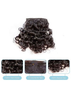 SHINON Kinky Curly Bang Human Hair Clip In Bangs Hair Extension Real 11 A Curly Hair Bangs Clip For Fashion Black Women  - Image 5