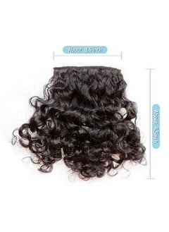 SHINON Kinky Curly Bang Human Hair Clip In Bangs Hair Extension Real 11 A Curly Hair Bangs Clip For Fashion Black Women  - Image 3