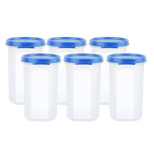Raawan Plastic Kitchen Storage Containers – Round Storage Container with Removable Lid, Ideal for Fridge, Freezer, and Pantry Organization – 520ML - Pack of 6 - Image 3