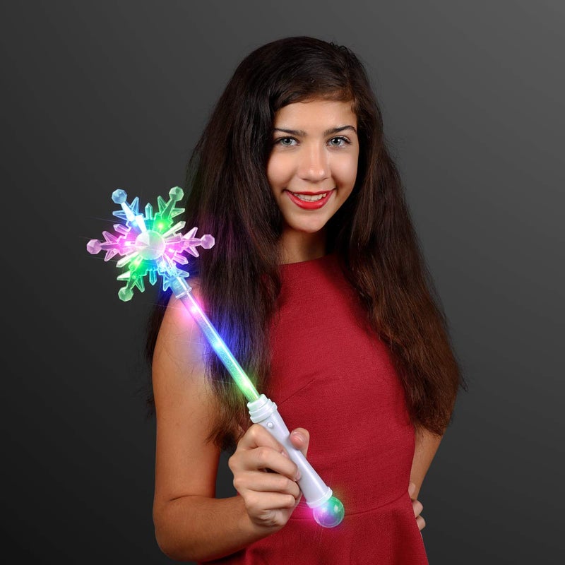 FlashingBlinkyLights Frozen Snowflake LED Winter Party Wand - Image 3