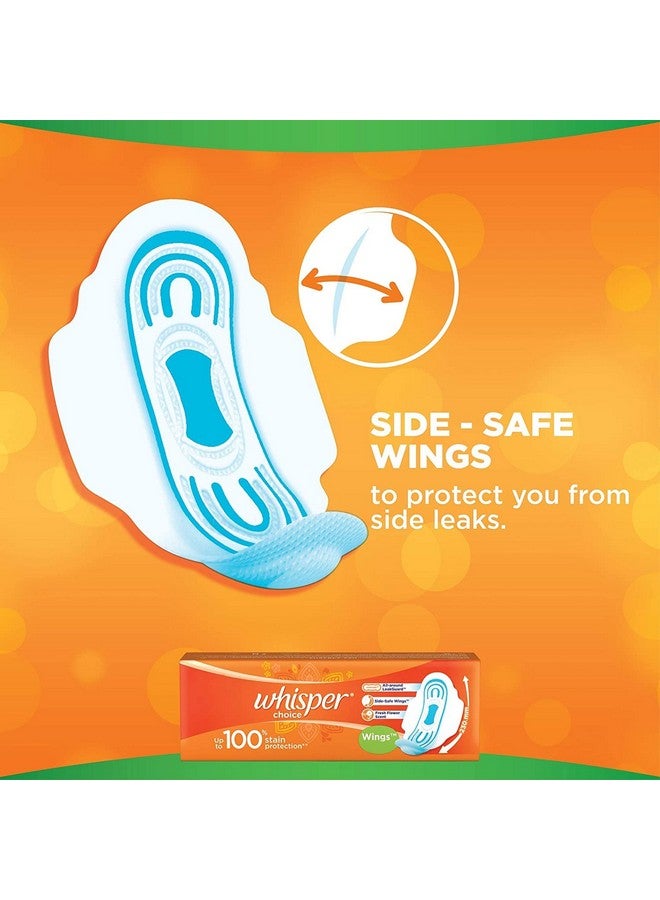 Whisper Whisper Choice Sanitary Pads, 6 Count Regular Pads, Upto 100% Stain Protection All Day, With Magic Anti Leak Areas, Dry Top Sheet, With Wings, Disposable Pads - Image 5