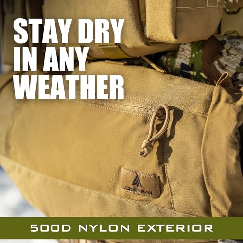 Lone Trail Hiking Hunting Hand Warmer Pouch, Hiking, and Camping with 500D Water Repellent Exterior -Army Hand Muff Hunting Gear 9oz Ultra Light and Adjustable, Sherpa Fleece Lined Tactical HandWarmer - Image 3
