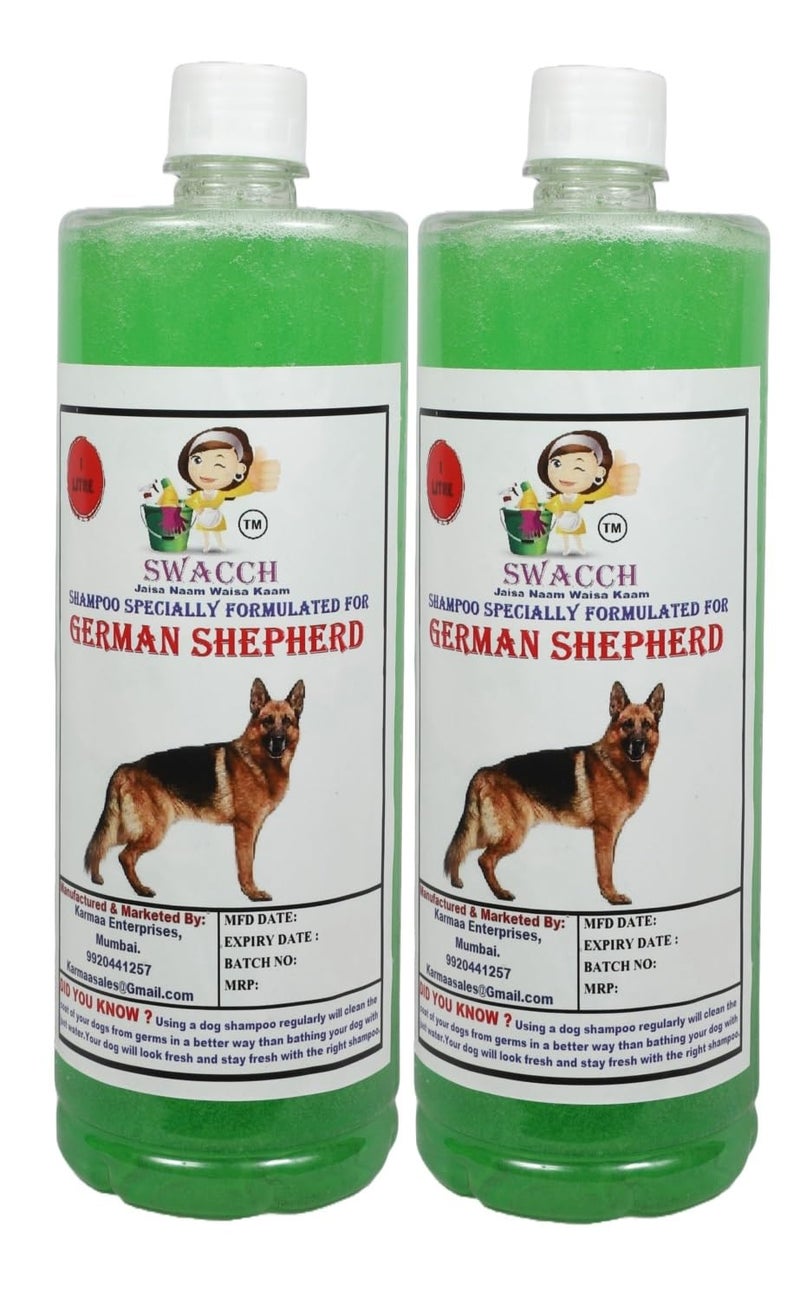 swacch Shampoo | Puppy Safe Shampoo | German Shepherd Dog Shampoo 1 Litre Pack of 2 Neem Alovera + | O PVC Ring Rubber Chew Toy | Teething Chew Toy I Dental Teething I Durable I Combo Pack - Image 2