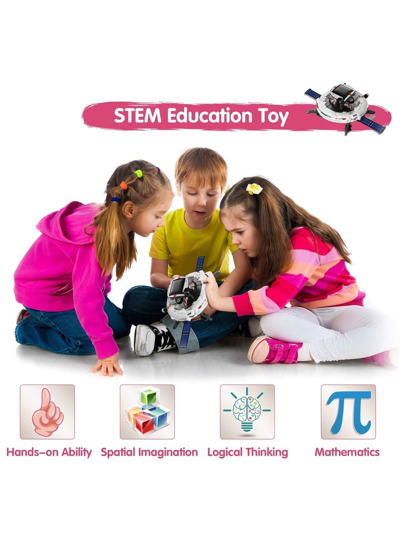 MAGIC VAULT Solar Robot Toys 6 in 1 STEM Learning Kits Educational Space Moon Exploration Fleet Building Experiment Toys DIY Solar Power Science Gift for Kids Aged 8-12  - Image 5