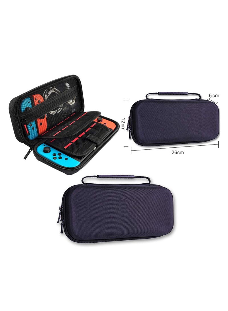 GNAFOTU Switch Carrying Case compatible with Nintendo Switch - 20 Game Cartridges Protective Hard Shell Travel Carrying Case Pouch for Nintendo Switch Console & Accessories, Black - Image 3