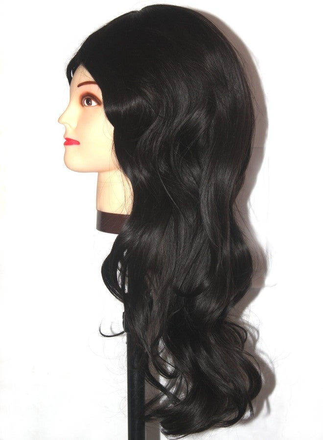Ritzkart Hair Wig Feel Feeling Wig Black Medium Light Curly Hair 211ht4, Black, - Image 3
