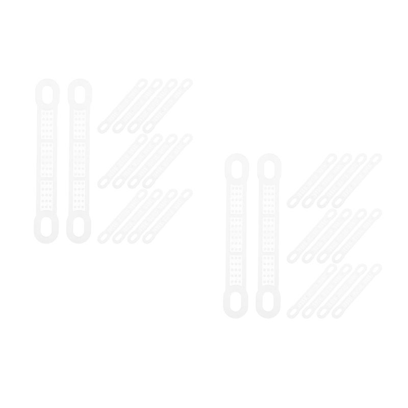 200 pcs Hanger Grips: Non-Skid Shoulder Pads For Clothes - 2cm Wide Transparent Anti- Shoulder Protectors For Metal Wood Hangers - Image 1