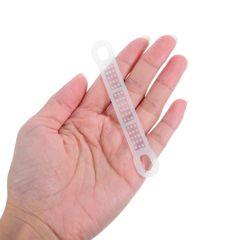 200 pcs Hanger Grips: Non-Skid Shoulder Pads For Clothes - 2cm Wide Transparent Anti- Shoulder Protectors For Metal Wood Hangers - Image 3
