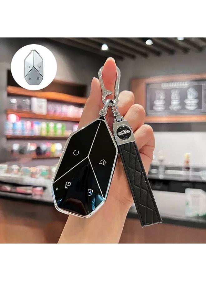 Car Key Fob Cover Case Compatible with Leopard 5/8  Key Shell TPU Key Holder  Bag