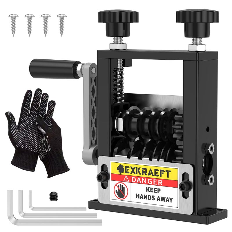 EXKRAEFT Wire Stripper Machine Gauge Wire 3-17mm, Manual & Electric Drill Compatible Copper Wire Stripping Tool with 6 Channels 5 Blades, Scrap Wire Stripping Machine for Efficient Cable Stripping - Image 1