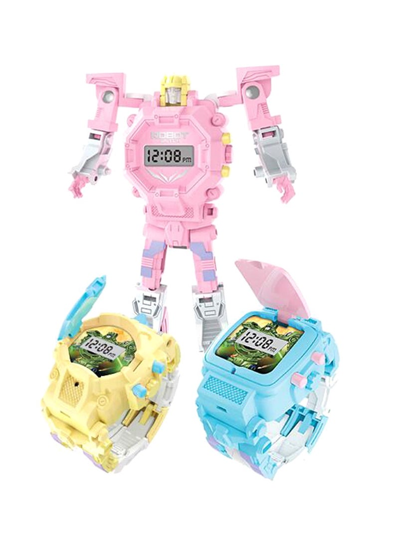NIBEMINENT Transform Watch Electronic Robot - Assorted - Image 1