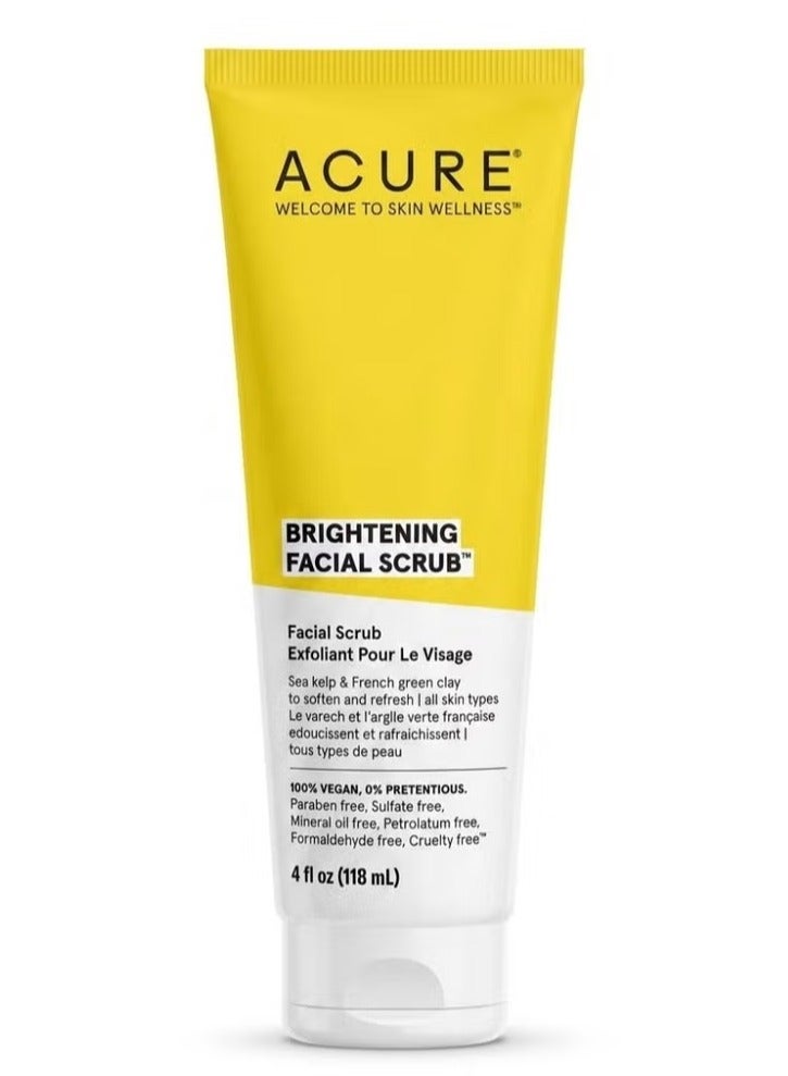 Acure Brightening Facial Scrub - 118ml - Image 1