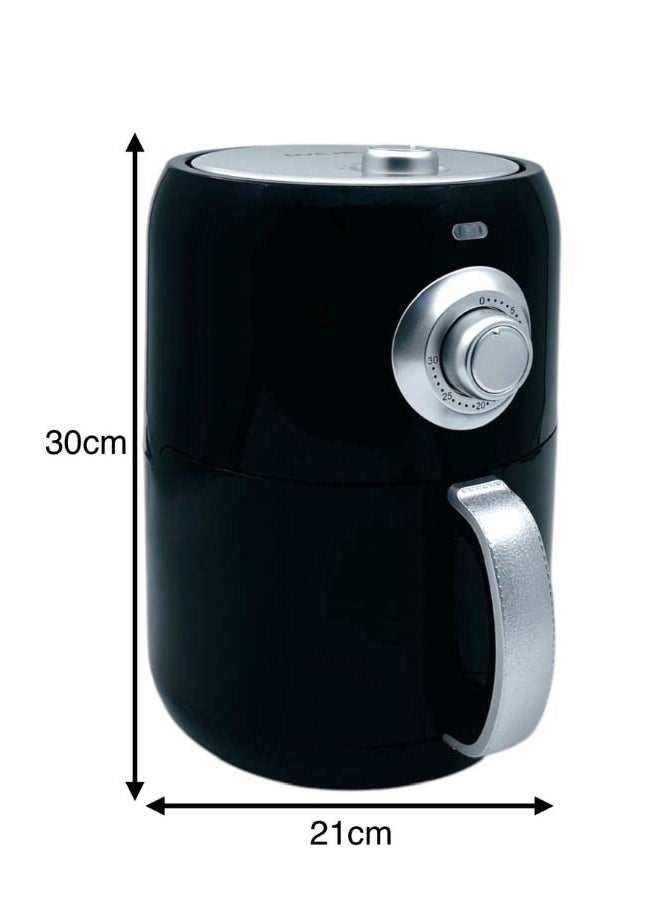 gvc pro Electric Oil-Free Air Fryer, 3L, 1000W, Model GVCAF-823, Rapid Air Technology, Adjustable Timer & Temperature, Non-Stick Coating, Sleek Black Design, Perfect for Frying, Baking, Roasting, and Reheating 3 L 1000 W GVCAF-823 BLACK - Image 4