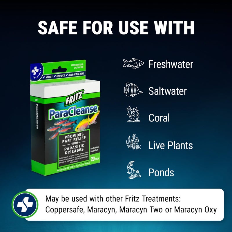 Fritz Aquatics ParaCleanse Provides Fast Relief from Parasitic Diseases (20-Count) - Image 5