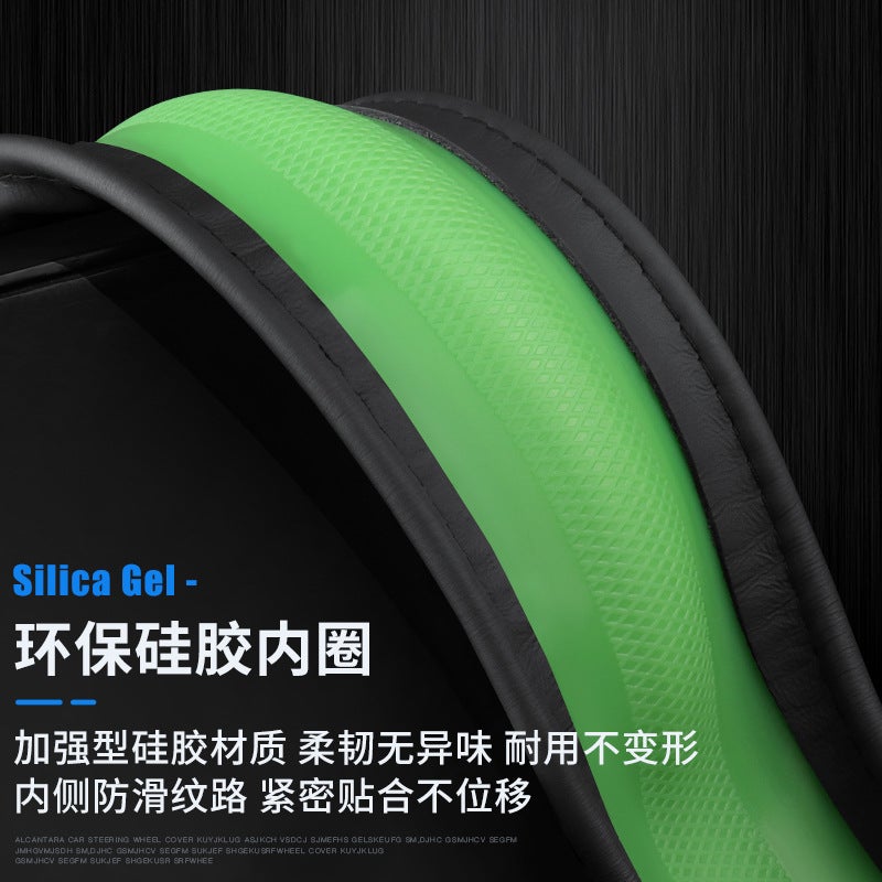 Suitable For Suzuki Genuine Leather Steering Wheel Cover For Swift, Ignis, Alto, Celerio, Jimny, Ertiga, S-Cross, Vitara, Grand Vitara, Ciaz, S-Cross, Ertiga, Ciaz, S-Cross,E - Image 4