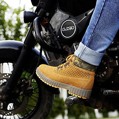 Bacca Bucci Urban Leather Boots For Men|Suede Leather Boots|Tan, 7 UK - Image 3