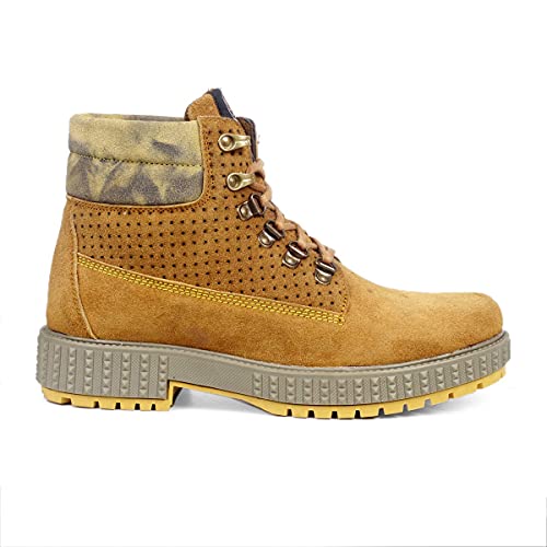 Bacca Bucci Urban Leather Boots For Men|Suede Leather Boots|Tan, 7 UK - Image 5