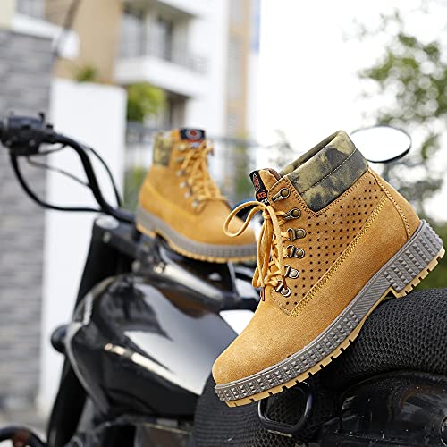 Bacca Bucci Urban Leather Boots For Men|Suede Leather Boots|Tan, 7 UK - Image 4