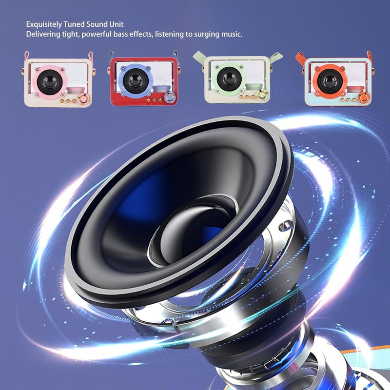 SUNGOOYUE Karaoke Machine, Portable Speaker with 2 Wireless Microphones, for Home Party Outdoor Adventures Classroom Activities (Light Green) - Image 4