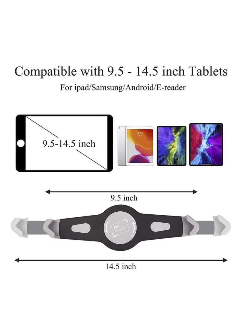 IPad and Mobile Phone Tripod Stand,Height Adjustable 20 to 60 Inch with 360 Degree Rotating Tablet Holder - Image 5