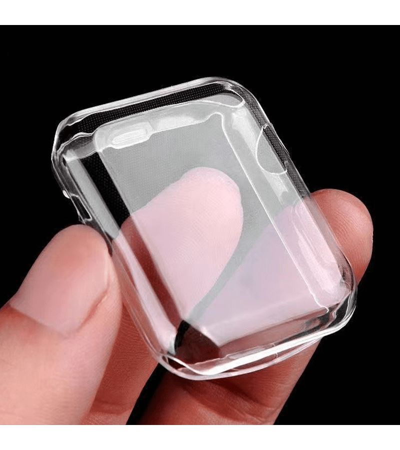 2pcs Transparent Full Coverage Watch Case Protector Compatible With Apple Watch Series 10 11 46mm TPU Soft Screen Protector Shockproof Drop Proof Waterproof Slim Cover Case Bumper for Men Women - Image 2