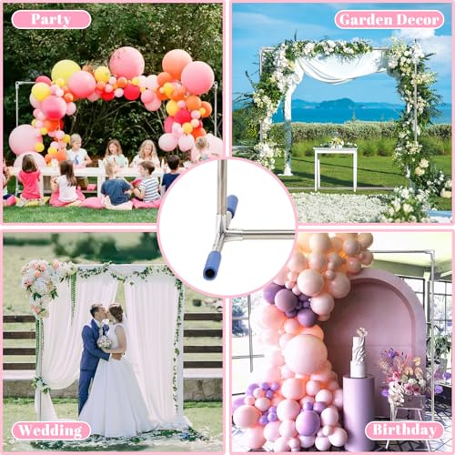 HomeRight Wedding Arch Backdrop Stand7x4 FT Metal Arch Backdrop Stand for Ceremony Stainless Steel Square Backdrop Stand for PartiesWeddingBirthdayAnniversaryBaby ShowerGarden Decorations - Image 3