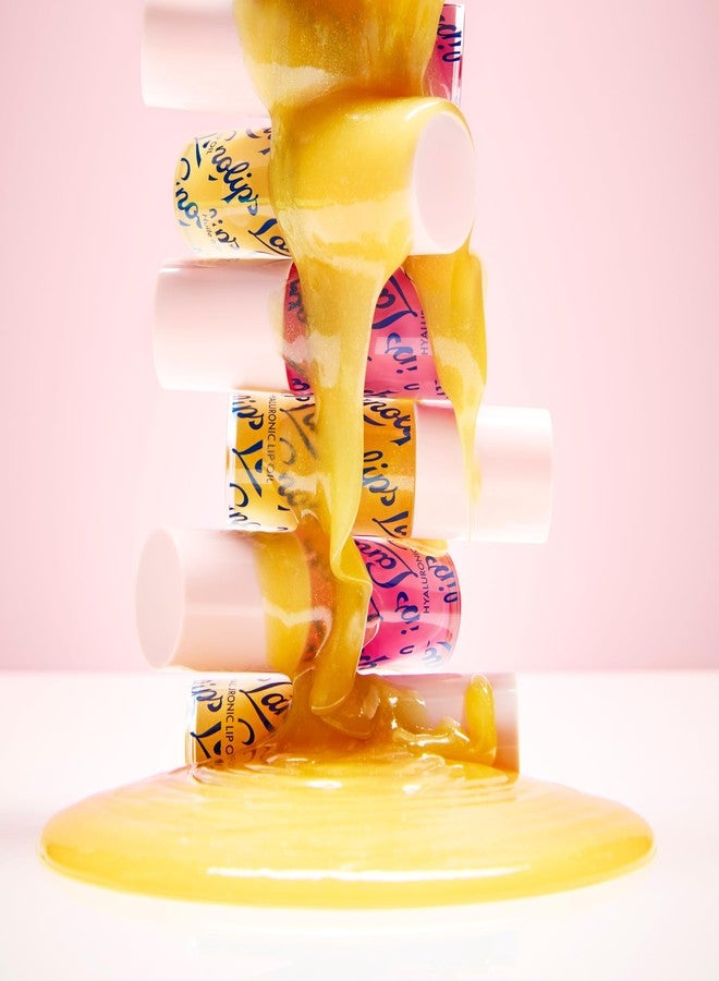 Lanolips Hydrating Lip Oil - Plumping Lip Gloss Infused with Lanolin Oil, Hyaluronic Acid & Vitamin E - Non-Sticky, Glossy Finish Beauty Products - Honey (0.2 Fl oz) - Image 2