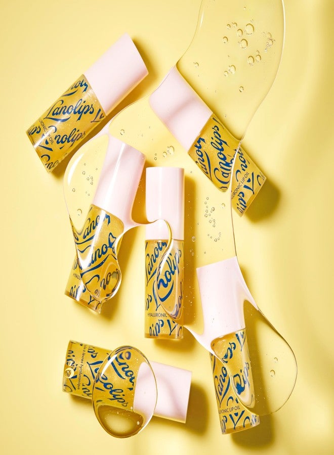 Lanolips Hydrating Lip Oil - Plumping Lip Gloss Infused with Lanolin Oil, Hyaluronic Acid & Vitamin E - Non-Sticky, Glossy Finish Beauty Products - Honey (0.2 Fl oz) - Image 5