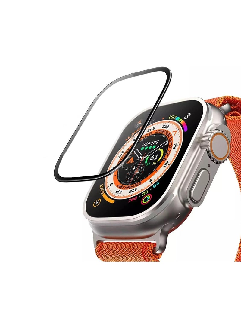 Apple Watch Ultra 2 2023 Ultra 2022 49mm Screen Protector Anti-fingerprint Anti-Fog Ceramic Screen Film Not a Tempered Glass 49mm Ceramic Clear - Image 1