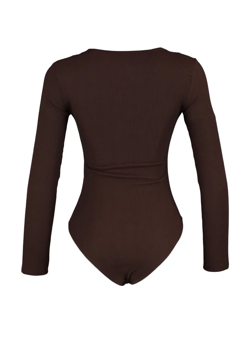 trendyol Cut Out Ribbed Body