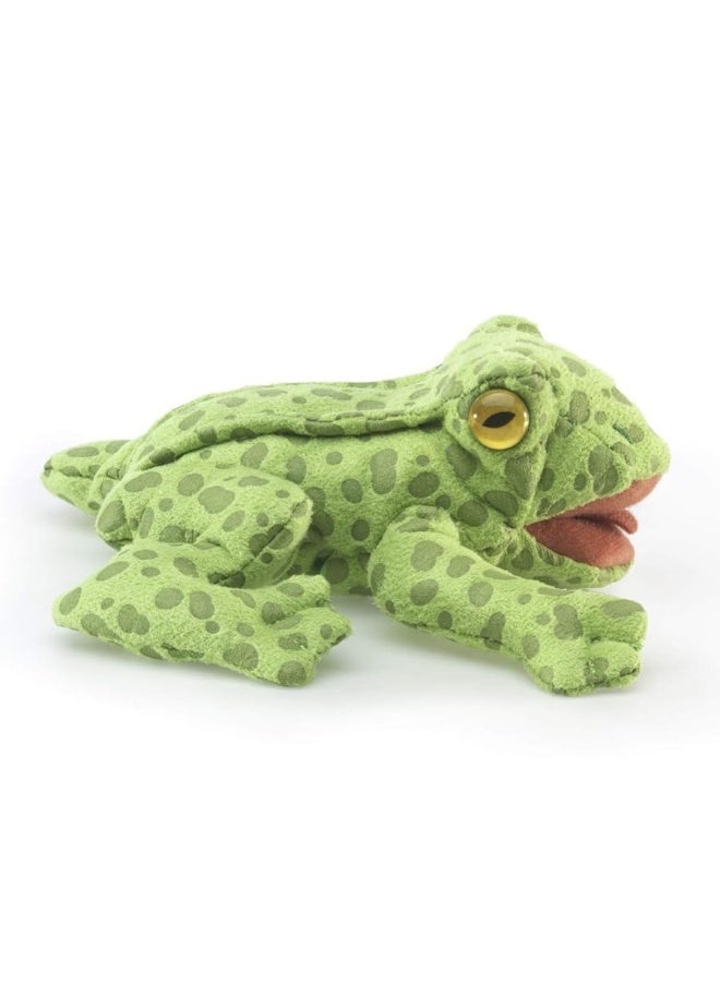 Folkmanis Mini Frog Finger Puppet Plush, Green, 1 EA - Image 4