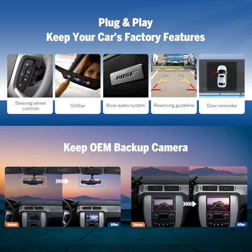 Eonon GMX6S2 8" Car Stereo for Chevy/GMC/Buick (2007-2013),Octa Core 6+64GBCar Audio, CarPlay & Android Auto,5G LTE, WiFi 6,DSP Audio, Opt & Coax Output, Bluetooth （GMX6S Upgrade） - Image 5