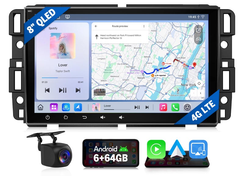 Eonon GMX6S2 8" Car Stereo for Chevy/GMC/Buick (2007-2013),Octa Core 6+64GBCar Audio, CarPlay & Android Auto,5G LTE, WiFi 6,DSP Audio, Opt & Coax Output, Bluetooth （GMX6S Upgrade） - Image 1