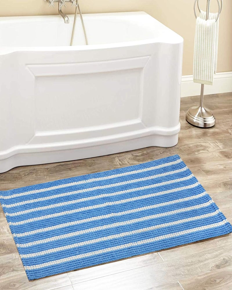 Jaipuri haat Jaipuri haat Hand Woven Super Soft Cotton Anti Slip Bathmat 50x76 cm