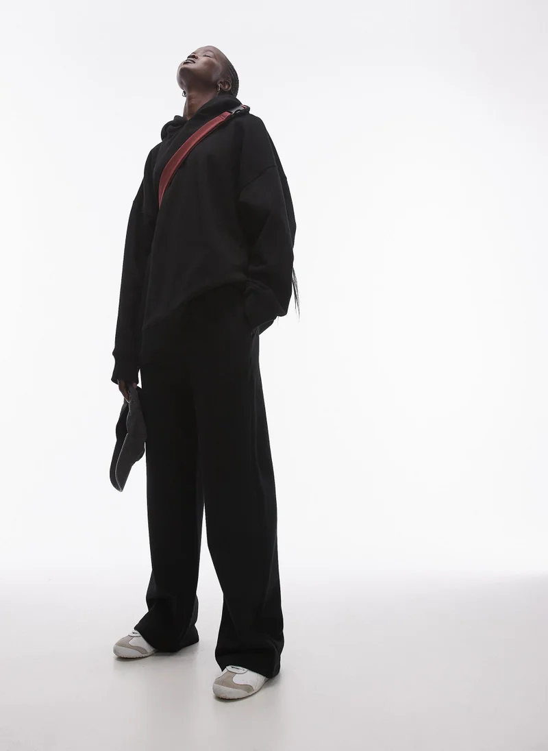 TOPSHOP Crew Neck Oversized Hoodie