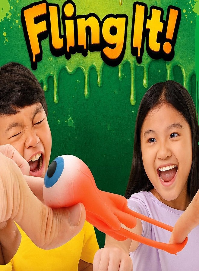 جا-رو لعبة جروس المضيئة لقذف العين (عبوة من قطعة واحدة) كرة عين قابلة للتمدد. هدية لحفلات الهالوين. كرة لاصقة، كرة حائط، إسفنجية، لتخفيف التوتر، لعبة جروس، قذف العين اللاصق 2494-1 - Image 3