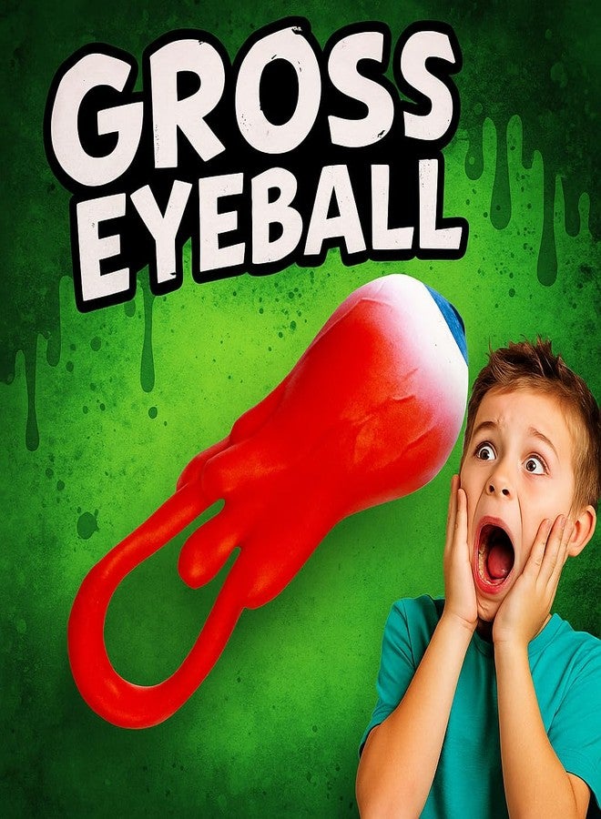 جا-رو لعبة جروس المضيئة لقذف العين (عبوة من قطعة واحدة) كرة عين قابلة للتمدد. هدية لحفلات الهالوين. كرة لاصقة، كرة حائط، إسفنجية، لتخفيف التوتر، لعبة جروس، قذف العين اللاصق 2494-1 - Image 4